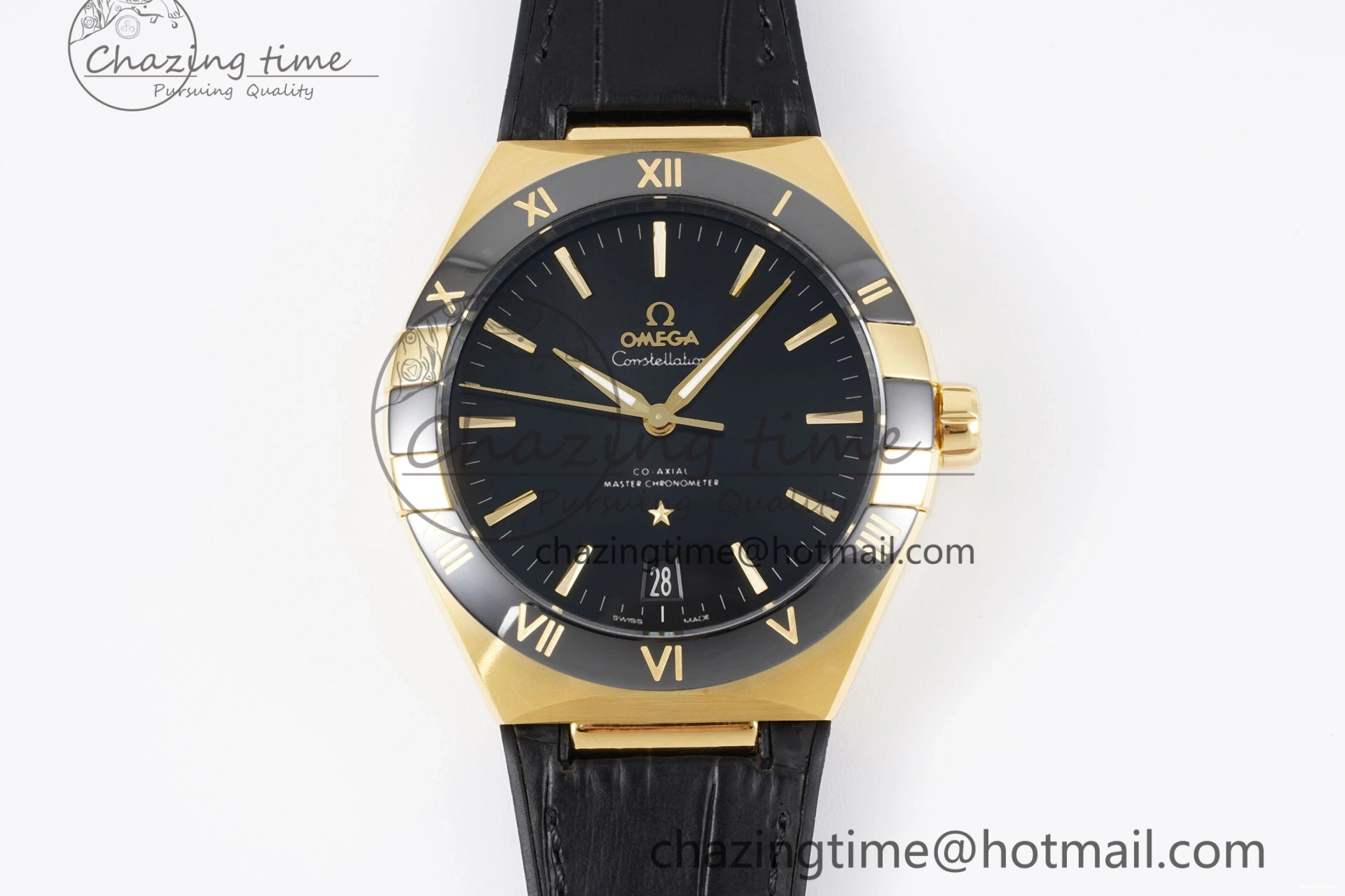 0425 UrbanStyle Constellation Black Ceramic YG VSF 1:1 Best Edition Black Dial on Black Gummy Strap A8900 Super Clone 7764